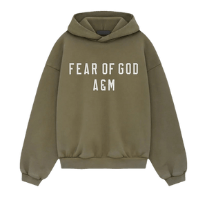 Fear of God Essentials Kids Heavy Fleece Hoodie 'Military'