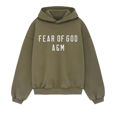 Fear of God Essentials Kids Heavy Fleece Hoodie 'Military'