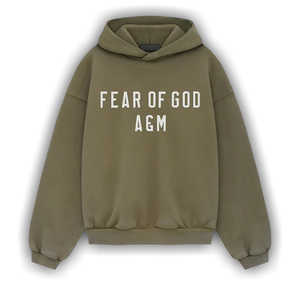 Fear of God Essentials Kids Heavy Fleece Hoodie 'Military'