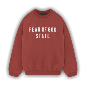 Fear of God Essentials Heavy Fleece Crewneck 'Crimson'