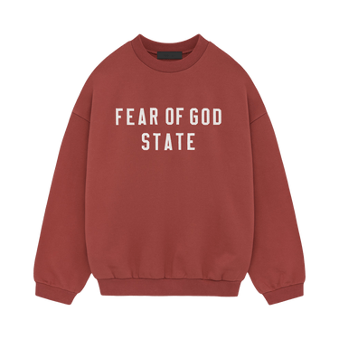 Fear of God Essentials Heavy Fleece Crewneck 'Crimson'