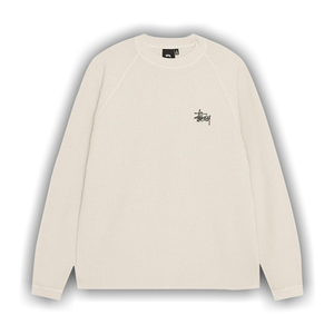 Stussy Raglan Thermal Long-Sleeve Crew 'Bone'