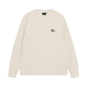 Stussy Raglan Thermal Long-Sleeve Crew 'Bone'