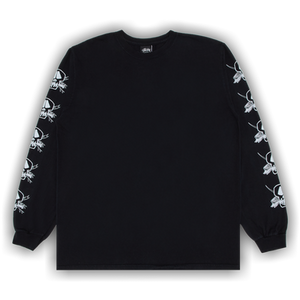 Stussy Pigment Dyed Foils Long-Sleeve Tee 'Black'
