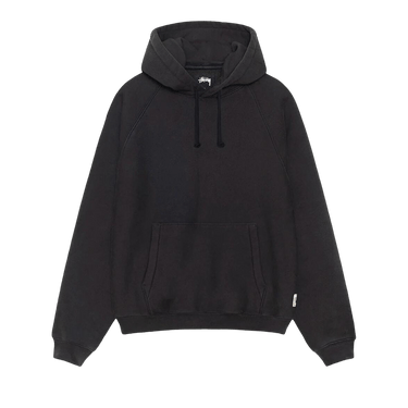 Stussy Fleece Raglan Hoodie 'Washed Black'