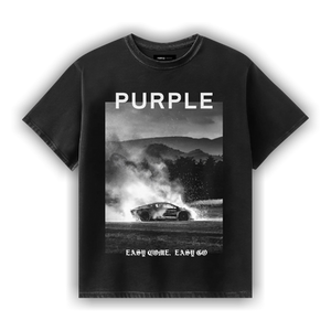 PURPLE BRAND Textured Inside Out T-Shirt 'Black'