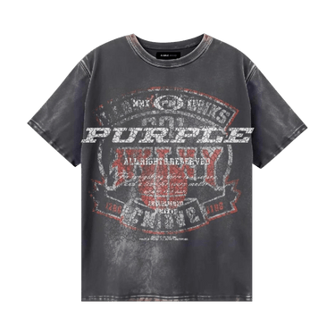 PURPLE BRAND Textured Inside Out T-Shirt 'Black'
