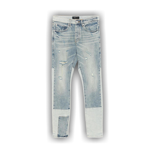 PURPLE BRAND Skinny Patchwork Jeans 'Mid Indigo'