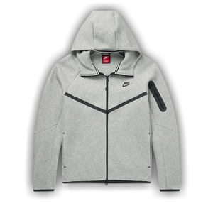 Nike Tech Fleece Full-Zip Windrunner Hoodie 'Dark Grey Heather/Black'