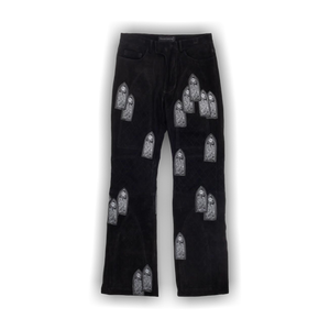 Who Decides War Suede Moto Trousers 'Coal'