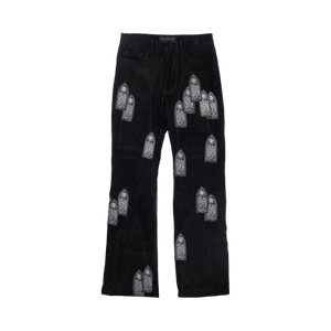 Who Decides War Suede Moto Trousers 'Coal'