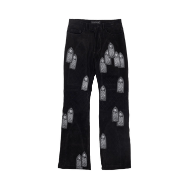 Who Decides War Suede Moto Trousers 'Coal'