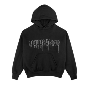 PURPLE BRAND HWT Fleece Pullover Hoodie 'Black'