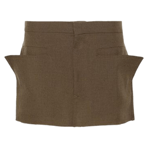 Rick Owens Cut-Off Mini Skirt 'Forest'