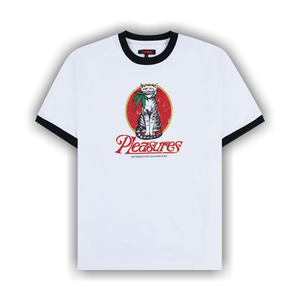 Pleasures Cat Heavyweight Ringer 'White'