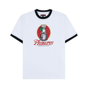 Pleasures Cat Heavyweight Ringer 'White'
