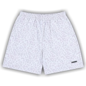 Pleasures Leopard Active Shorts 'White'