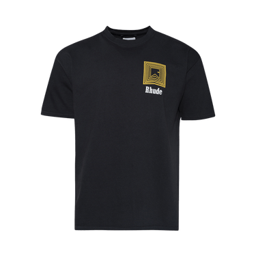 Rhude Chevron Logo Repeat Tee 'Vintage Black'