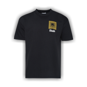 Rhude Chevron Logo Repeat Tee 'Vintage Black'