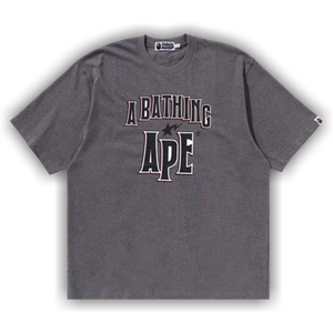 BAPE Crack Print Pattern Logo Relaxed Fit Tee 'Black'