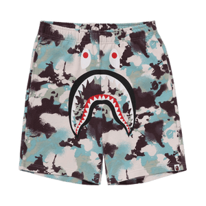 BAPE Map Camo Regular Fit Shark Sweatshorts 'Multicolor'
