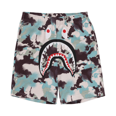 BAPE Map Camo Regular Fit Shark Sweatshorts 'Multicolor'