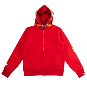 BAPE Tiger Full Zip Hoodie 'Red'