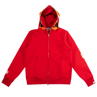 BAPE Tiger Full Zip Hoodie 'Red'