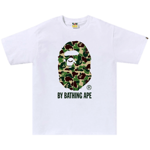 BAPE ABC Camo By Bathing Ape Tee 'White/Green'