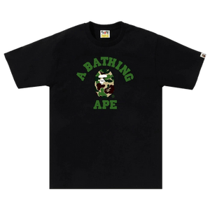 BAPE ABC Camo College Tee 'Black/Green'