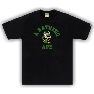 BAPE ABC Camo College Tee 'Black/Green'