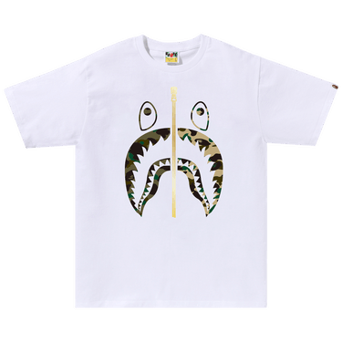 BAPE 1st Camo Separate Shark Tee 'White'