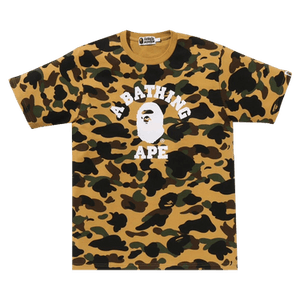 BAPE 1st Camo College Tee 'Yellow'