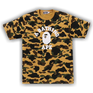 BAPE 1st Camo College Tee 'Yellow'