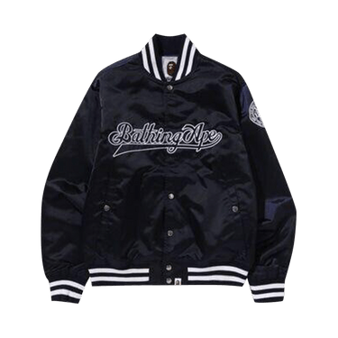 BAPE Baseball Varsity Jacket 'Navy'