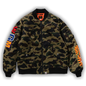 BAPE 1st Camo Shark MA-1 Jacket 'Green'