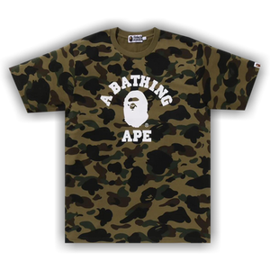 BAPE 1st Camo College Tee 'Green'