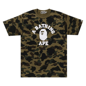 BAPE 1st Camo College Tee 'Green'