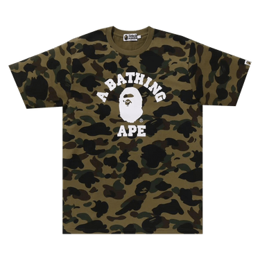 BAPE 1st Camo College Tee 'Green'