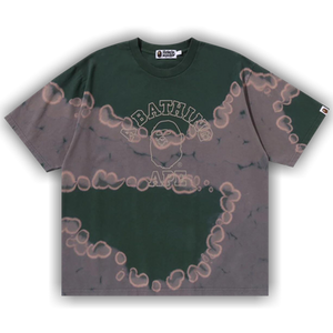 BAPE Hand Dye College Relaxed Fit Tee 'Green'