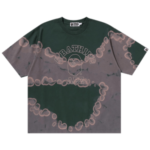 BAPE Hand Dye College Relaxed Fit Tee 'Green'