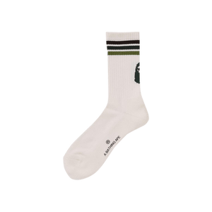 BAPE Line Socks 'Green'