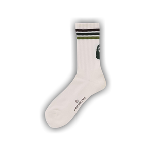 BAPE Line Socks 'Green'