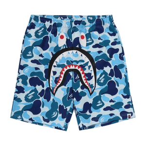 BAPE ABC Camo Shark Sweatshorts 'Blue'