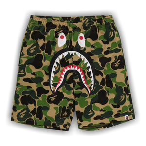 BAPE ABC Camo Shark Sweatshorts 'Green'