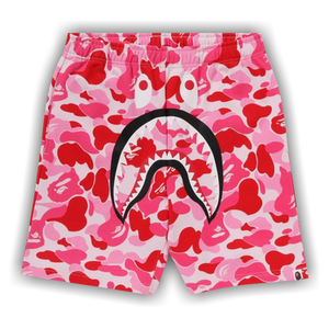 BAPE ABC Camo Shark Sweatshorts 'Pink'