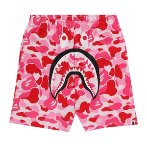 BAPE ABC Camo Shark Sweatshorts 'Pink'
