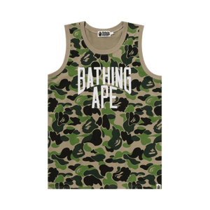 BAPE ABC Camo NYC Logo Tank Top 'Green'