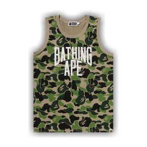 BAPE ABC Camo NYC Logo Tank Top 'Green'