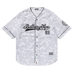 BAPE Camo Stripe Baseball Shirt 'Grey'